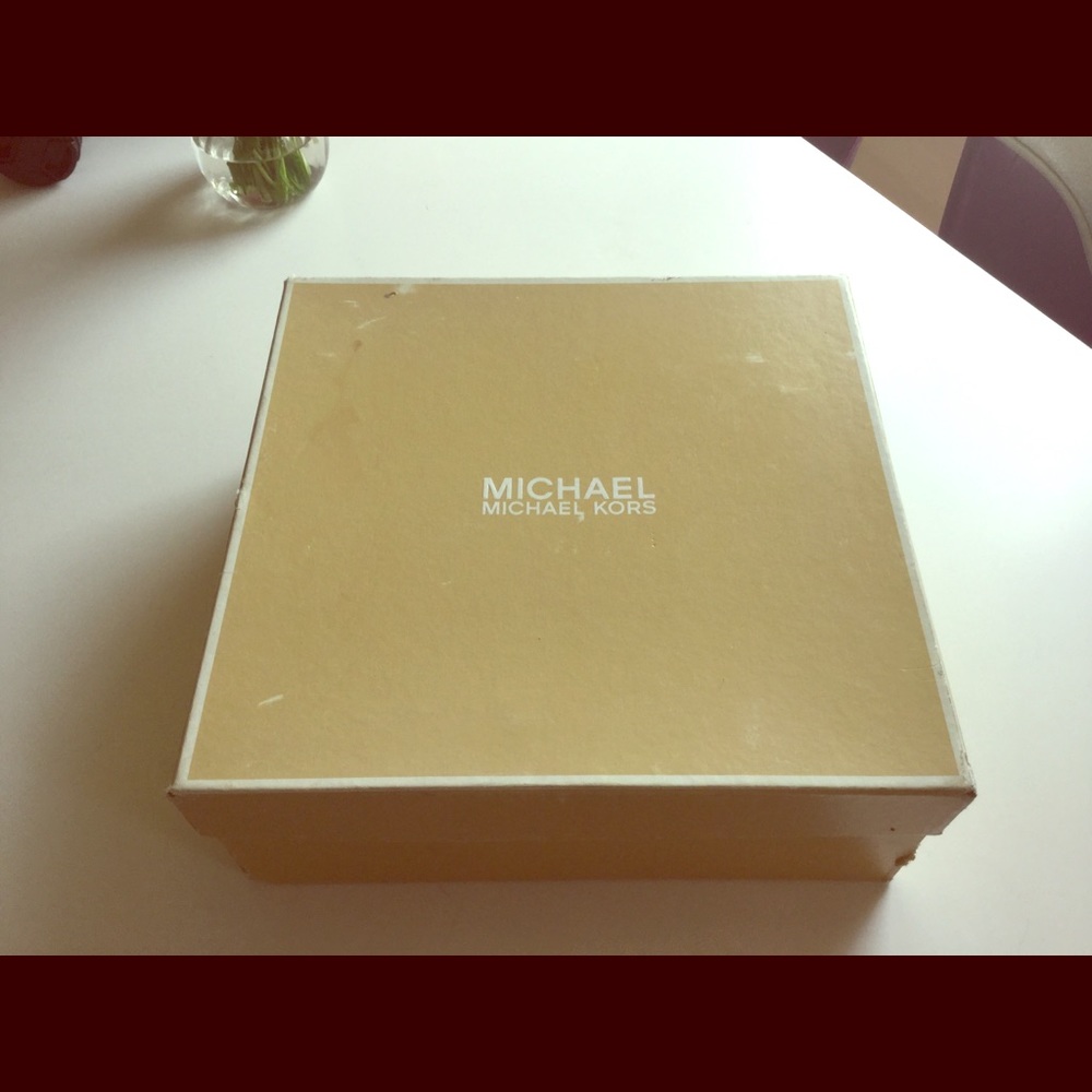 Michael Kors Black leather wedge sandals